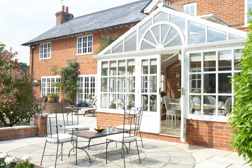 UPVC Solutions Conservatories on a spring day